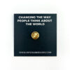 Stand with Gaza Map of Palestine Pin Gold