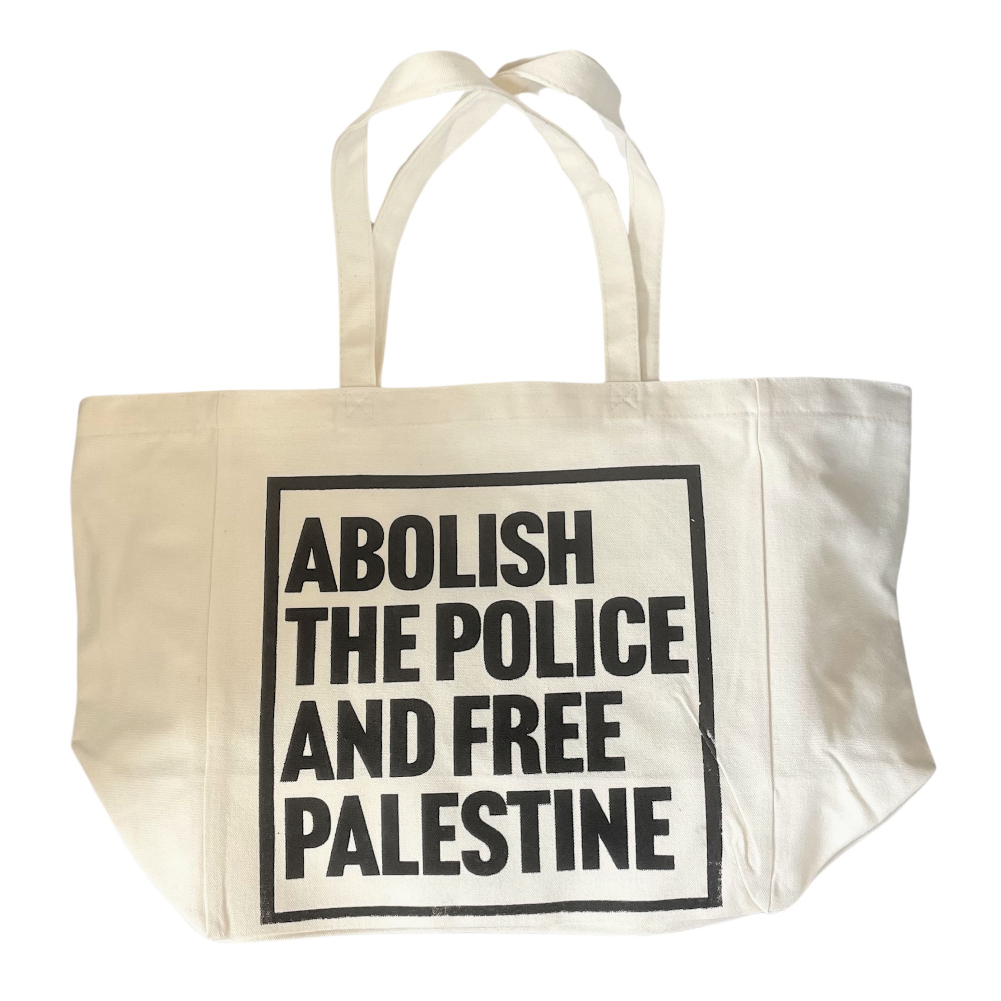 Abolish the Police and Free Palestine Tote Bag